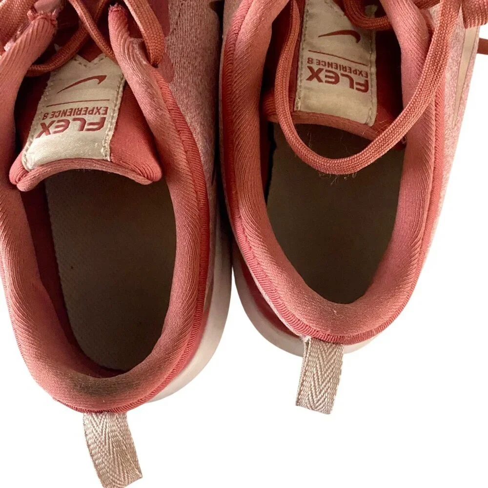 Nike Flex Experience 8 Running Shoes Womens Size 9 Pink/Red